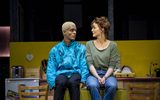 Layton Williams as Jamie, has a heart to heart with his mum - sat on the kitchen table