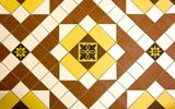 Distinctive floor tile pattern