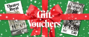 An image of a gift voucher tied up with a bright red bow