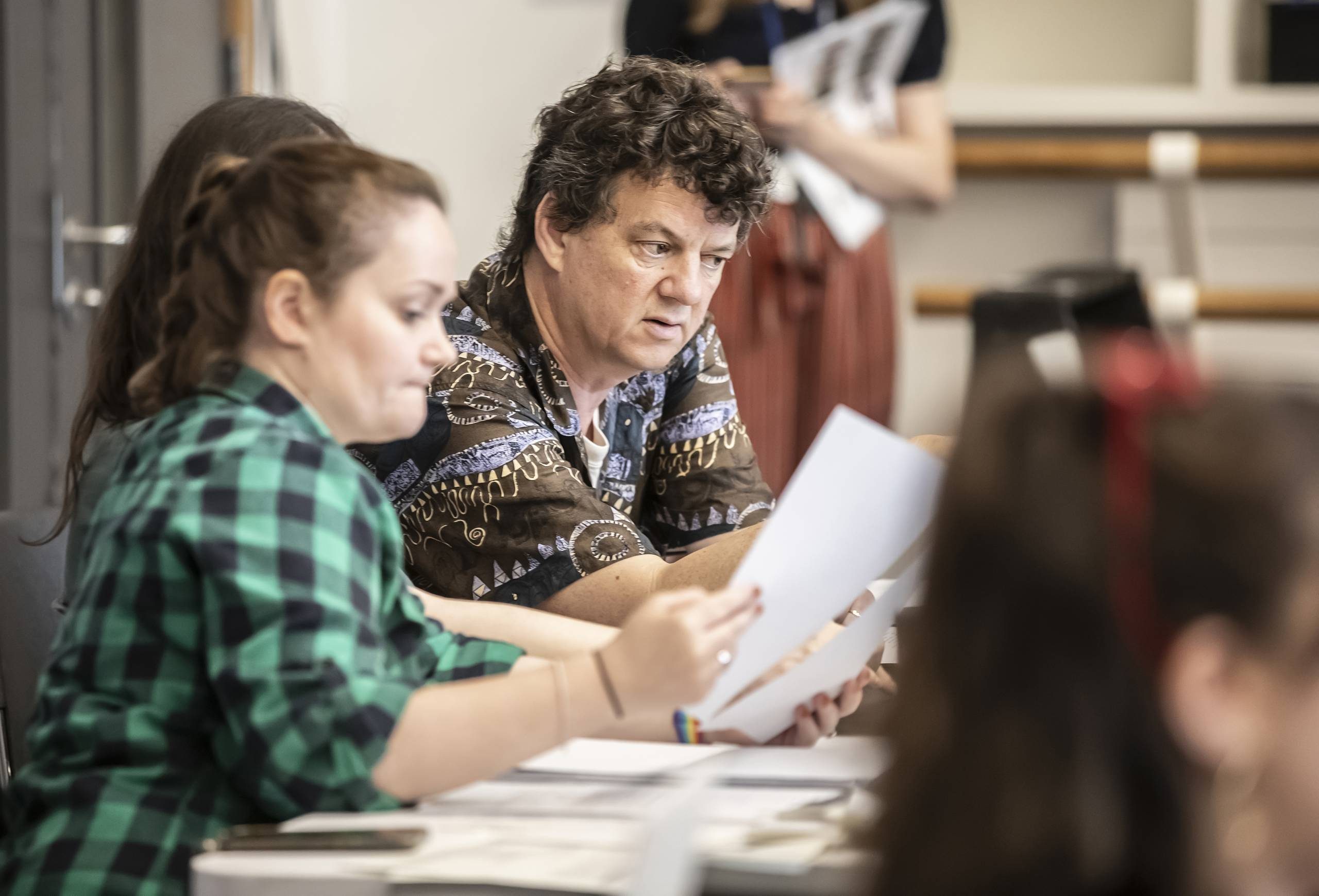 Tom Morris (Director) in rehearsals for War Horse tour. Credit Pamela Raith Photography
